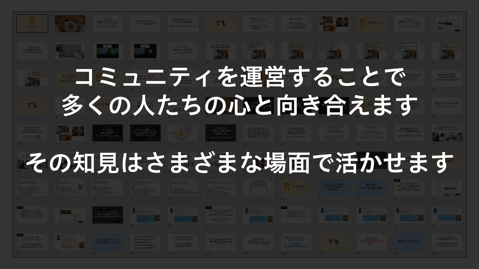 コミュニティを運営することで多くの人たちの心と向き合えます、その知見はさまざまな場面で活かせます