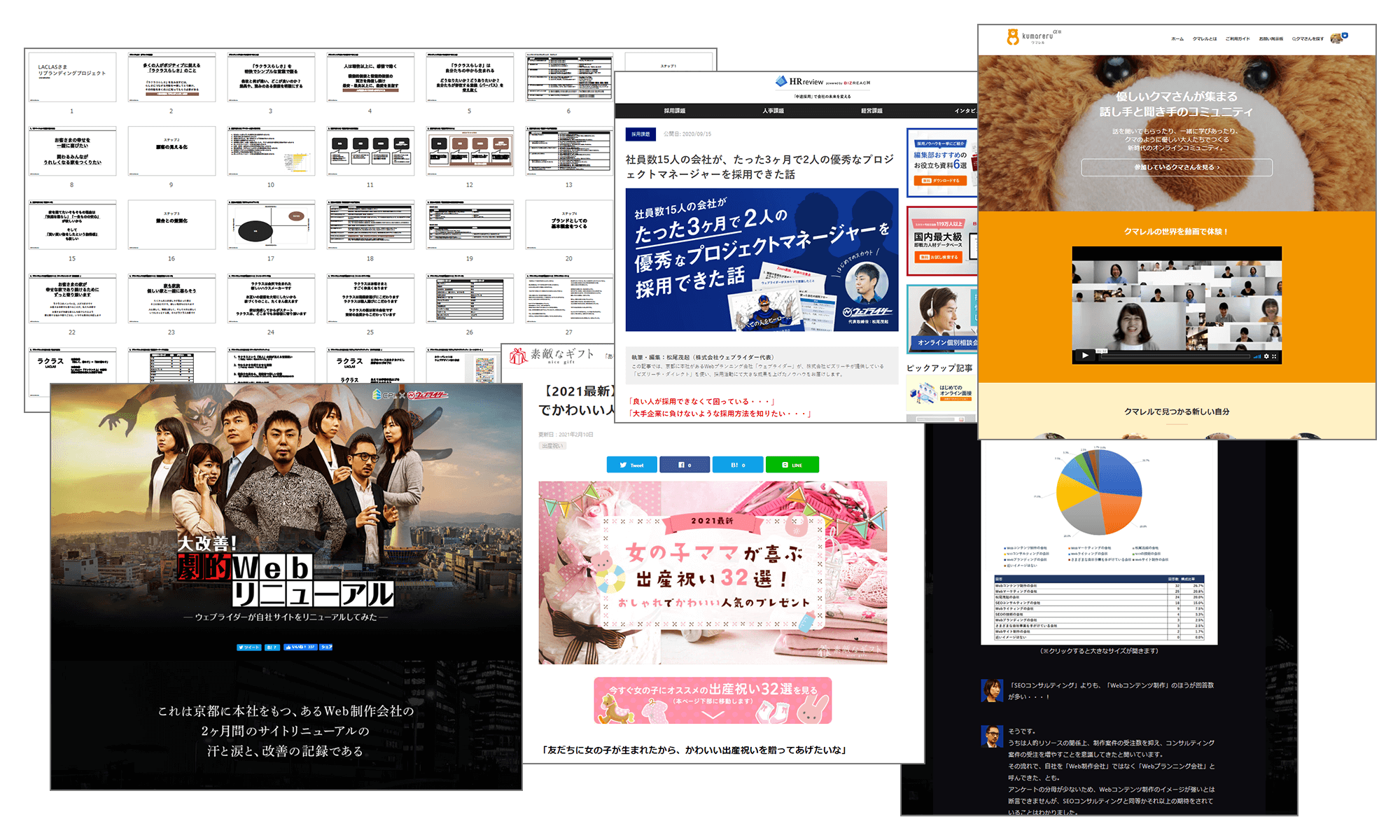 ウェブライダーの過去の実績イメージ