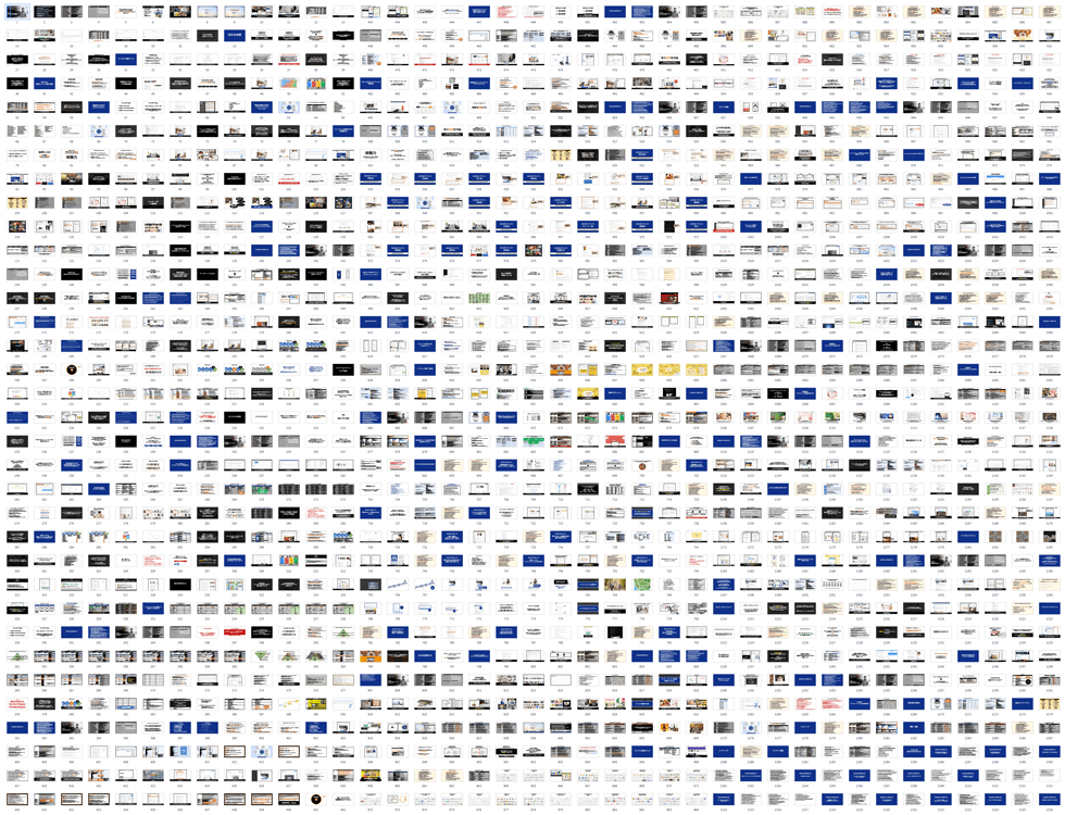 1300ページを超えるスライド